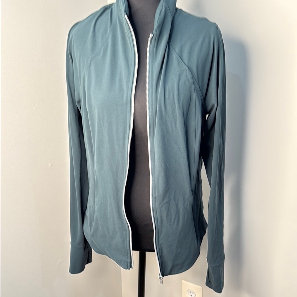 Athleta green zip Jacket size M